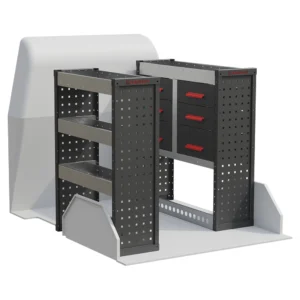Ragnar ProMax Top Tray Drawer Unit & Shelving Van Racking for the Ford Transit Courier 2024 Onwards