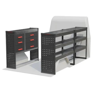 Ragnar ProMax Top Tray Drawer Unit & Shelving Van Racking for the Volkswagen Transporter T6, T6.1, T26, T28, T30 & T32 2015 Onwards L2 Model