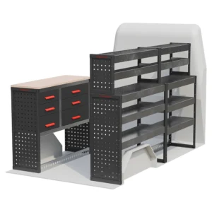 Ragnar ProMax Workbench Drawer Unit & Shelving Van Racking for the Renault Master 2010 Onwards L1/H2 Model