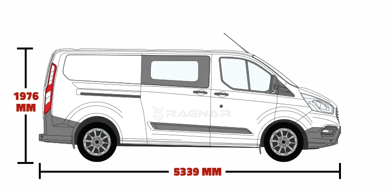 Ford Transit Custom L2 Crewcab 2013 to 2023