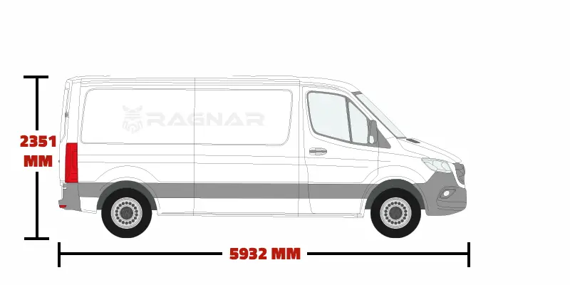 Mercedes Sprinter L2/H1 Medium Wheelbase/Low Roof 2018 Onwards