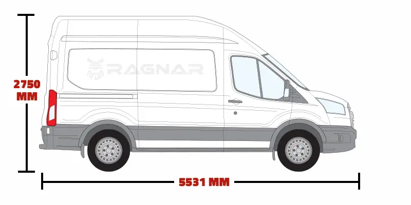 Ford Transit L2/H3 Medium Wheelbase/High Roof 2014 Onwards