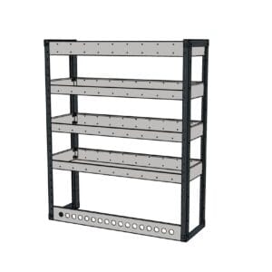 Universal Ragnar Pro Van Racking Range Shelving Unit 1200 High x 1000 Wide with shelf depth options.