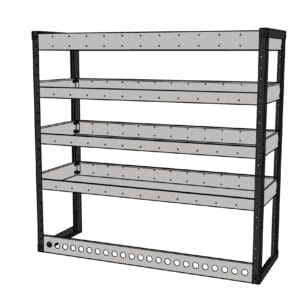 Universal Ragnar Pro Van Racking Range Shelving Unit 1200 High x 1250 Wide with shelf depth options.