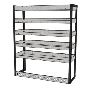 Universal Ragnar Pro Van Racking Range Shelving Unit 1500 High x 1250 Wide with shelf depth options.