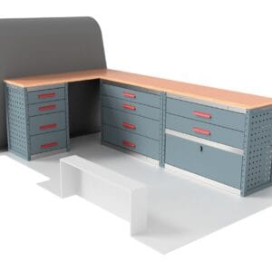 Ragnar ProMax Workbench Drawer Unit Van Racking for the Ford Transit Custom 2023 Onwards L2 Model