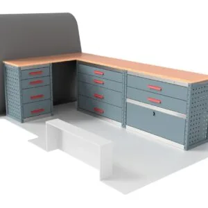 Ragnar ProMax Workbench Drawer Unit Van Racking for the Ford Transit Custom 2023 Onwards L2 Model