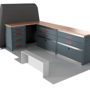 Ragnar ProMax Workbench Drawer Unit Van Racking for the Ford Transit Custom 2023 Onwards L2 Model