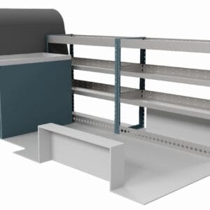 Twin drawer unit 830h x 565w x 1000d, 1x 500h drawer and 1 x 190h drawer and a 50mm top tray.