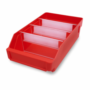 Component bin dividers for 335/300D Shelf (Bin Size: 240W x 300D x 95H)