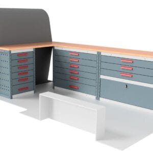 Ragnar ProMax Workbench Drawer Unit Van Racking for the Ford Transit Custom 2023 Onwards L2 Model