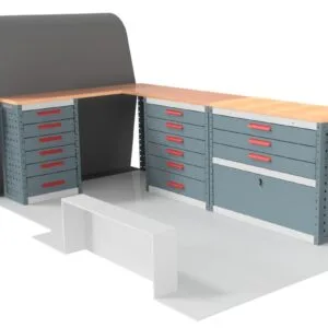 Ragnar ProMax Workbench Drawer Unit Van Racking for the Renault Trafic 2014 Onwards L1 Model